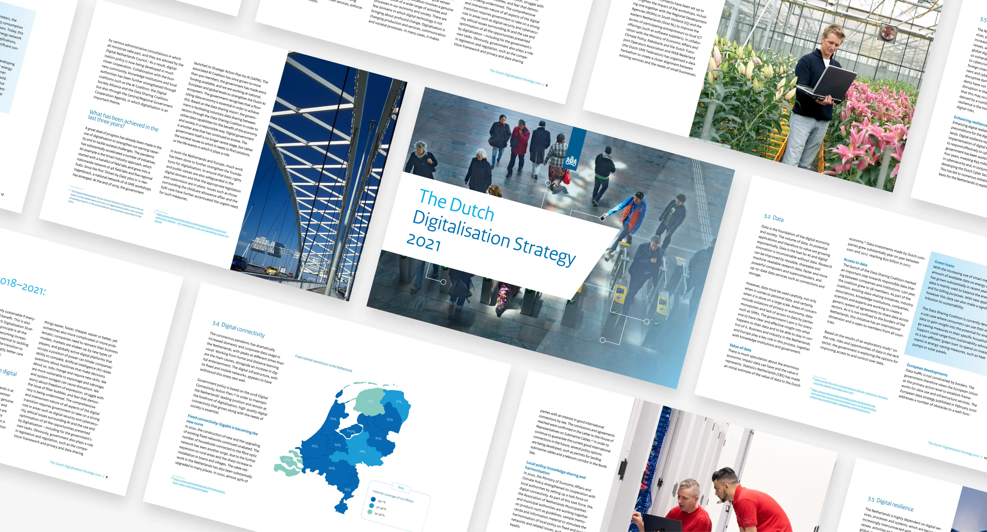 Pages from a government digital strategy document