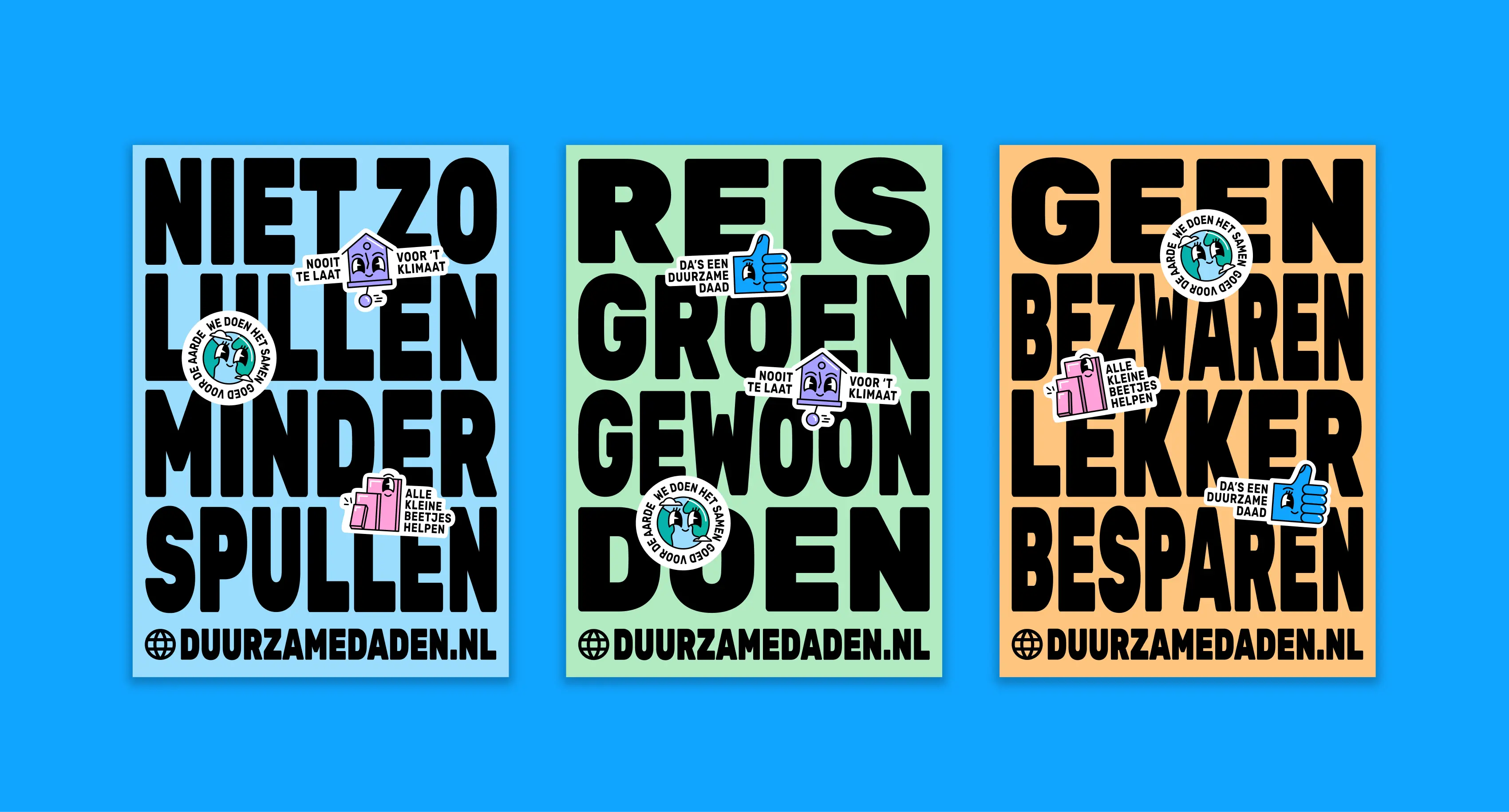 Sustainability campaign posters