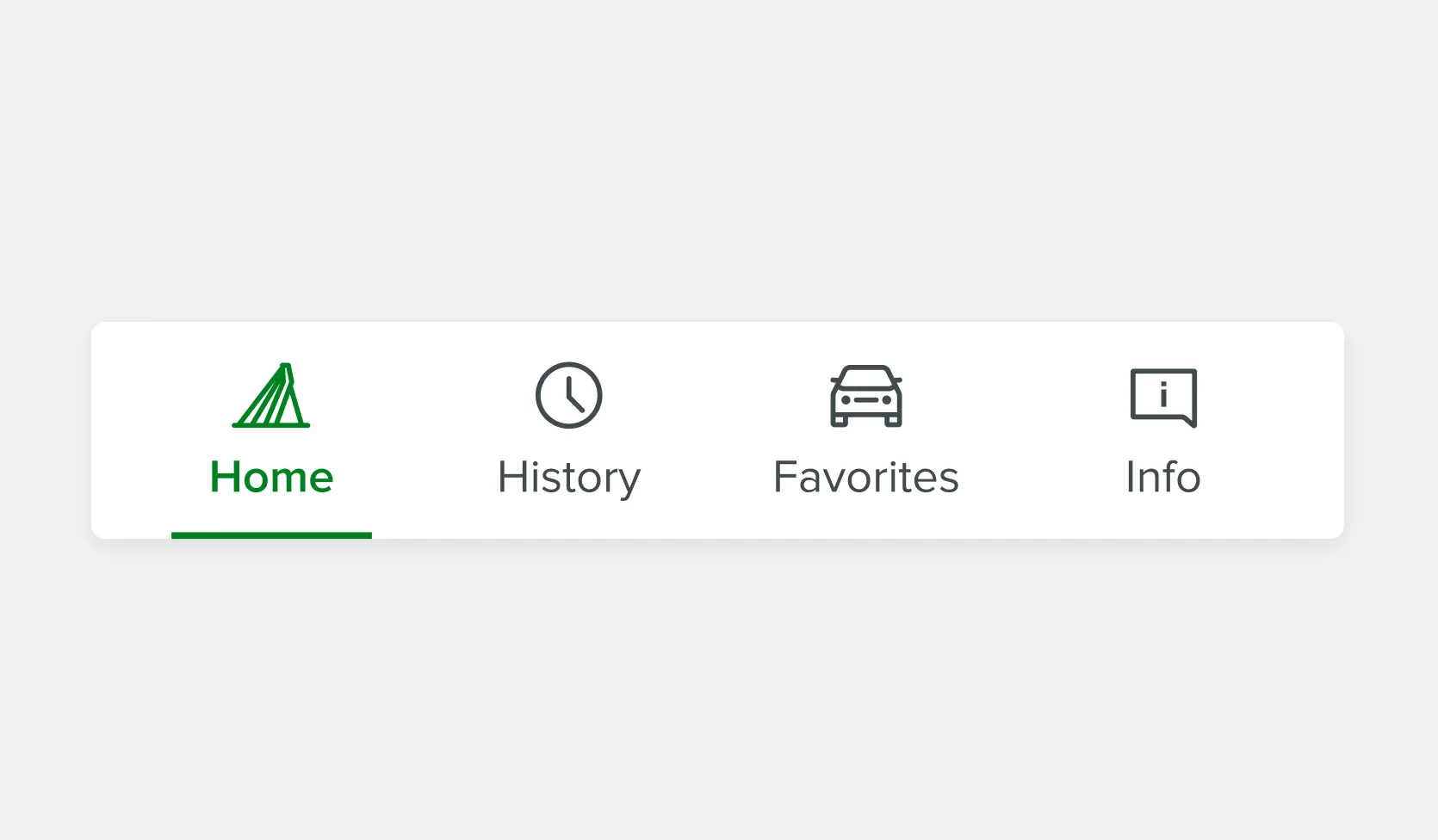 Close-up of navigation.